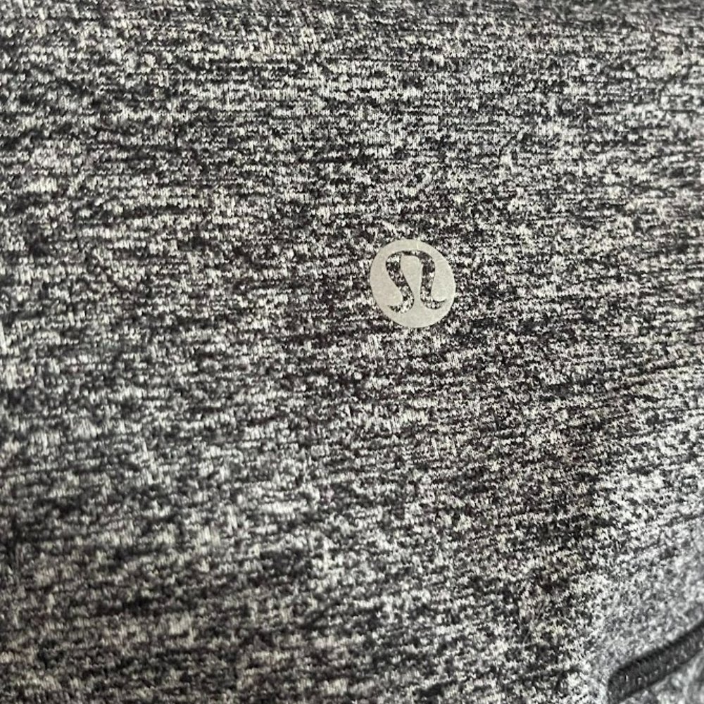 Lululemon Wunder Under Cropped Leggings High Rise - Heathered Black - Picture 3 of 3